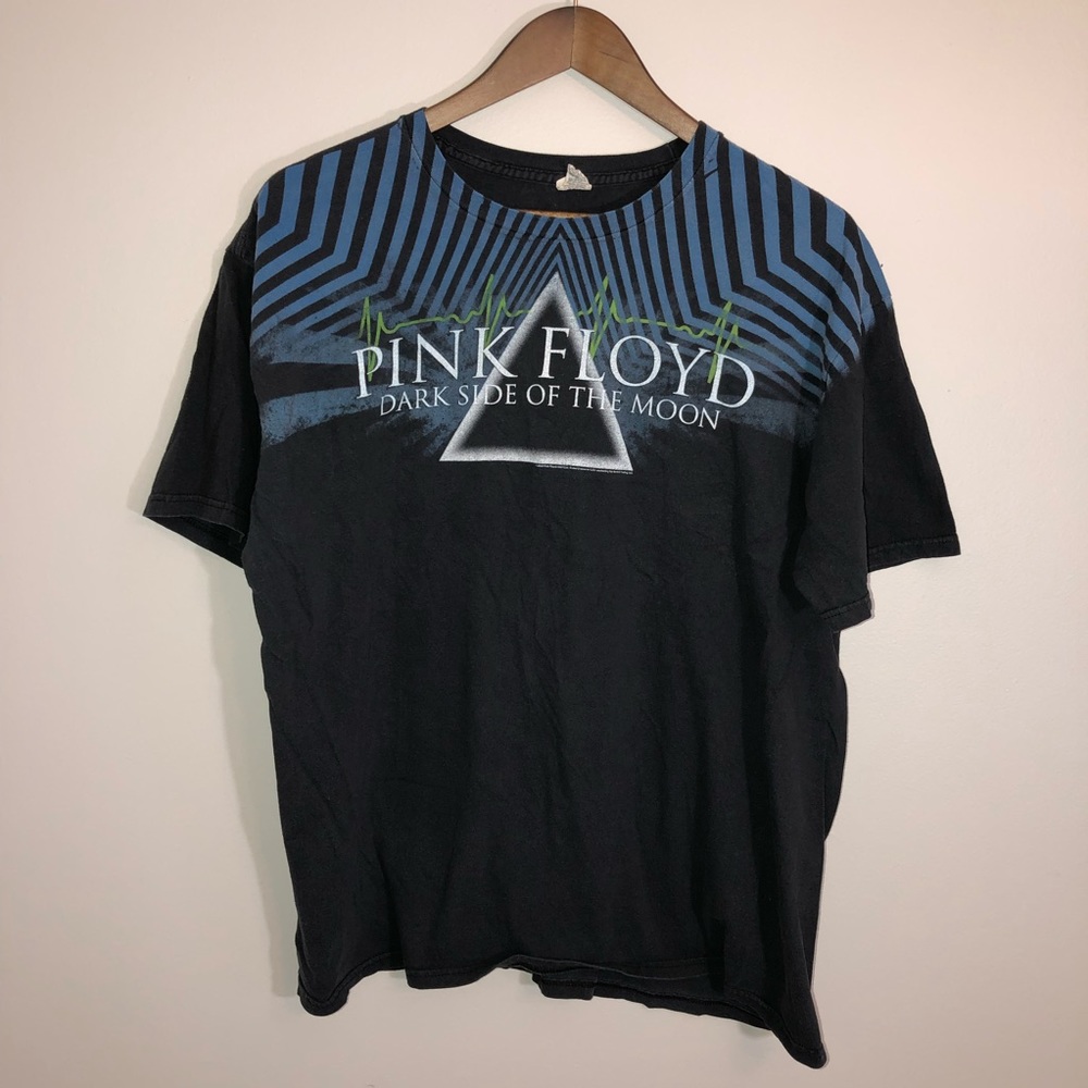 Quail Hollow Mens XL Black PINK FLOYD Dark Side of Moon Short Sleeve T-Shirt